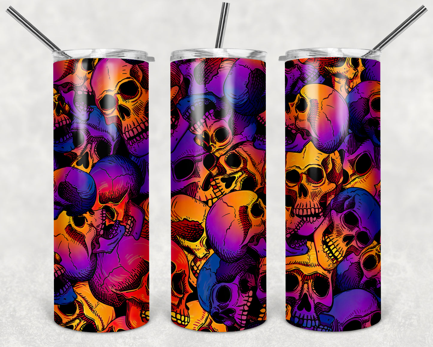 skull design tumblers 20oz