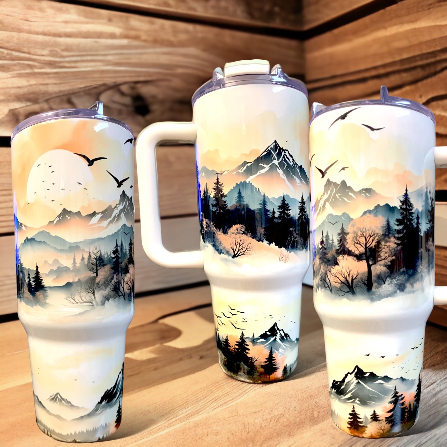 Custom 40oz handle tumblers
