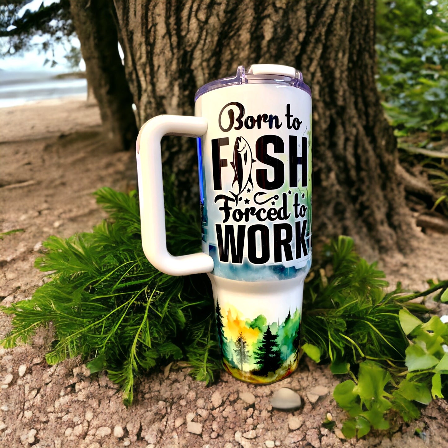 Custom 40oz handle tumblers