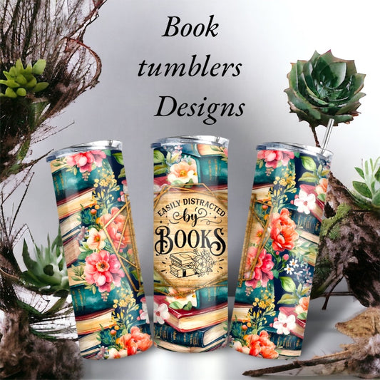 book lover tumbler designs