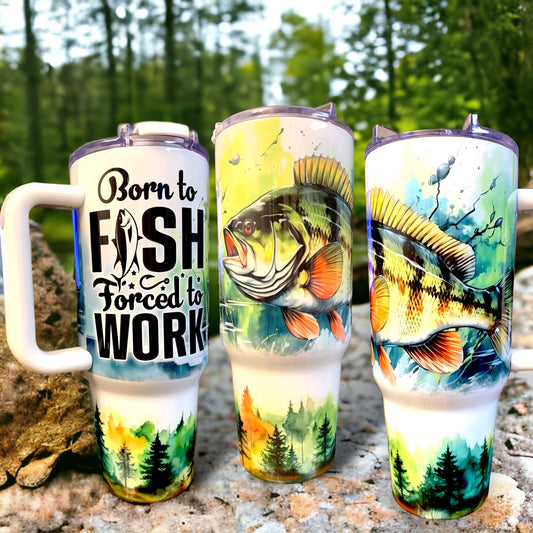 Custom 40oz handle tumblers