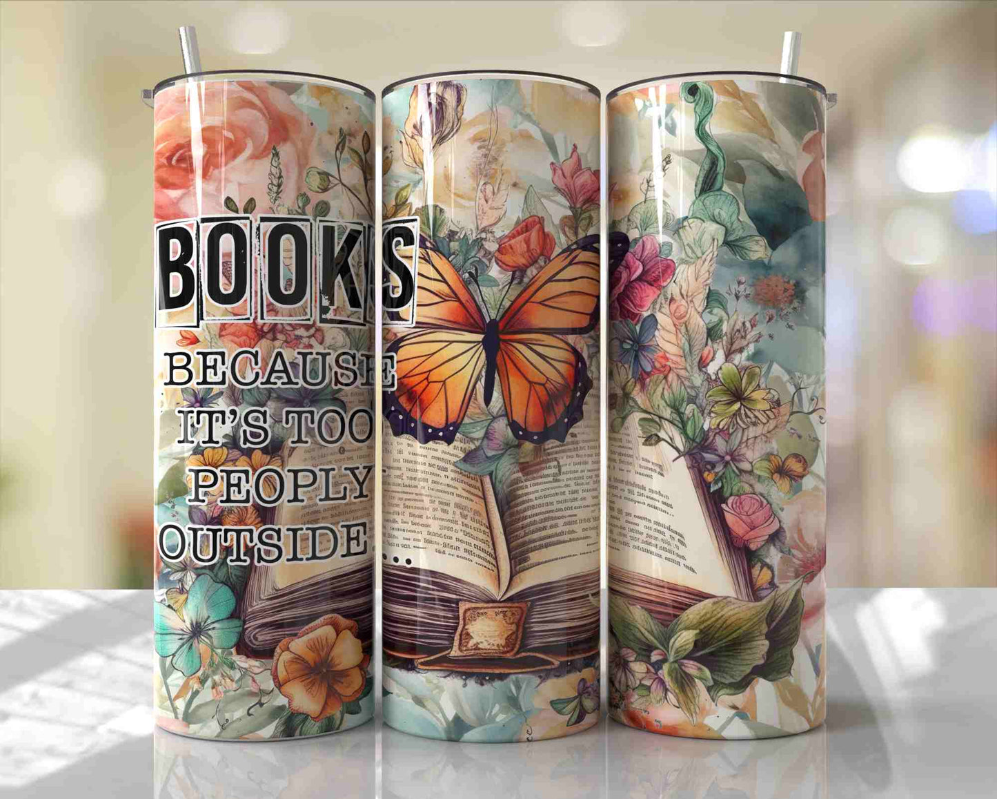 book lover tumbler designs